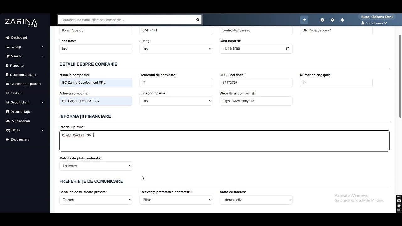 Zarina CRM gallery image