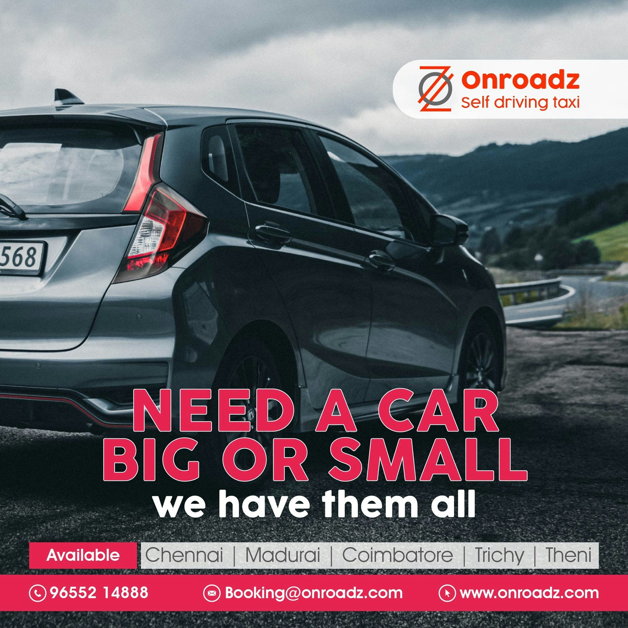 Book Self Drive Cars in Coimbatore