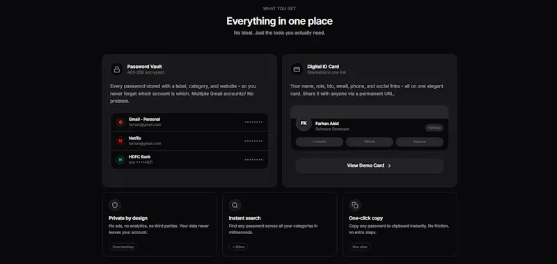 IDVault screenshot 2