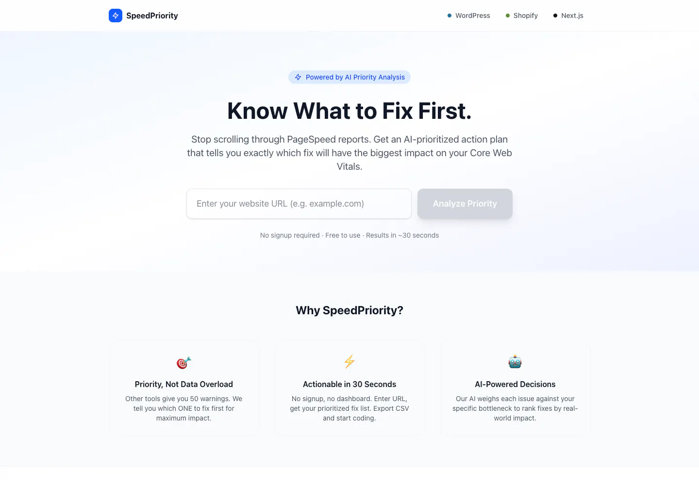 SpeedPriority gallery image