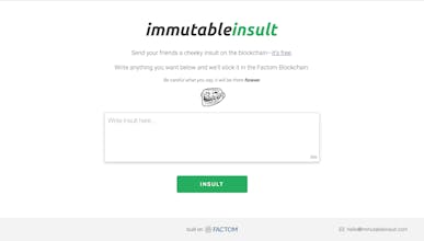 Immutable Insult gallery image