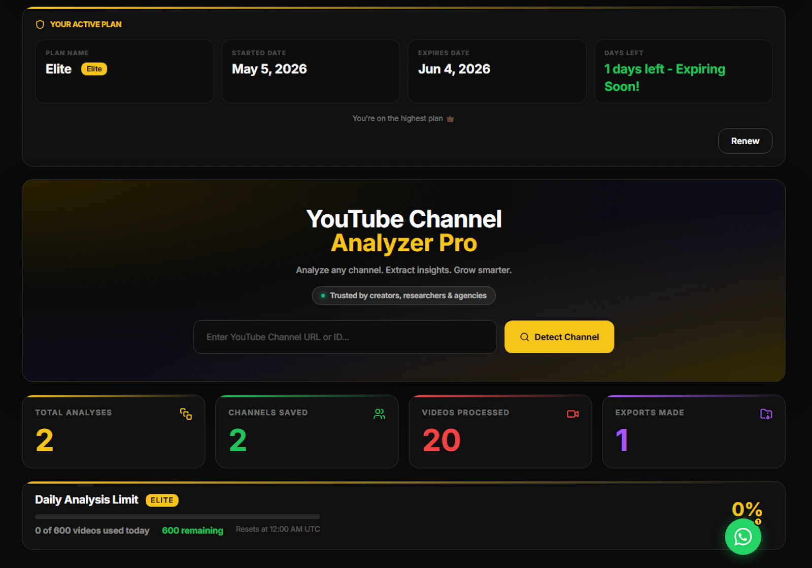 GenXEmpire YouTube Analyzer Pro screenshot 2
