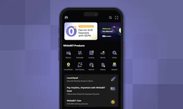 WhiteBit Exchange IOS App gallery image