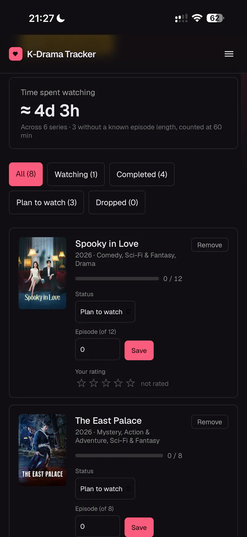 K-Drama Tracker screenshot 3