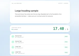 Color Contrast & Accessibility Checker gallery image