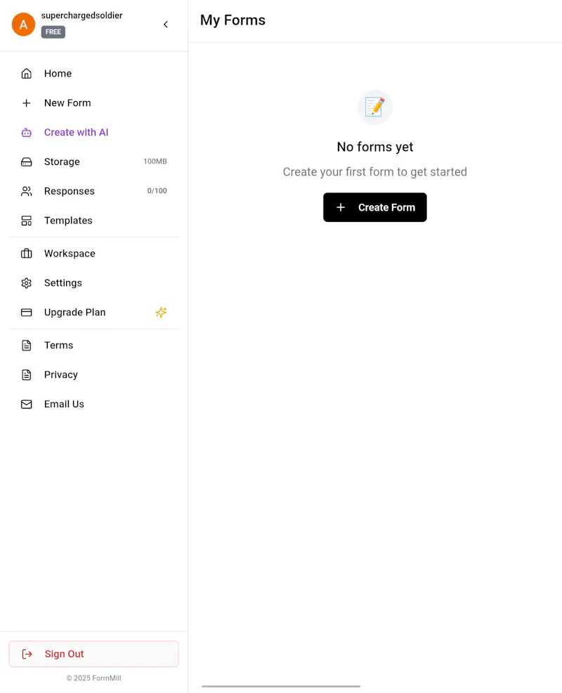 formMill screenshot 2