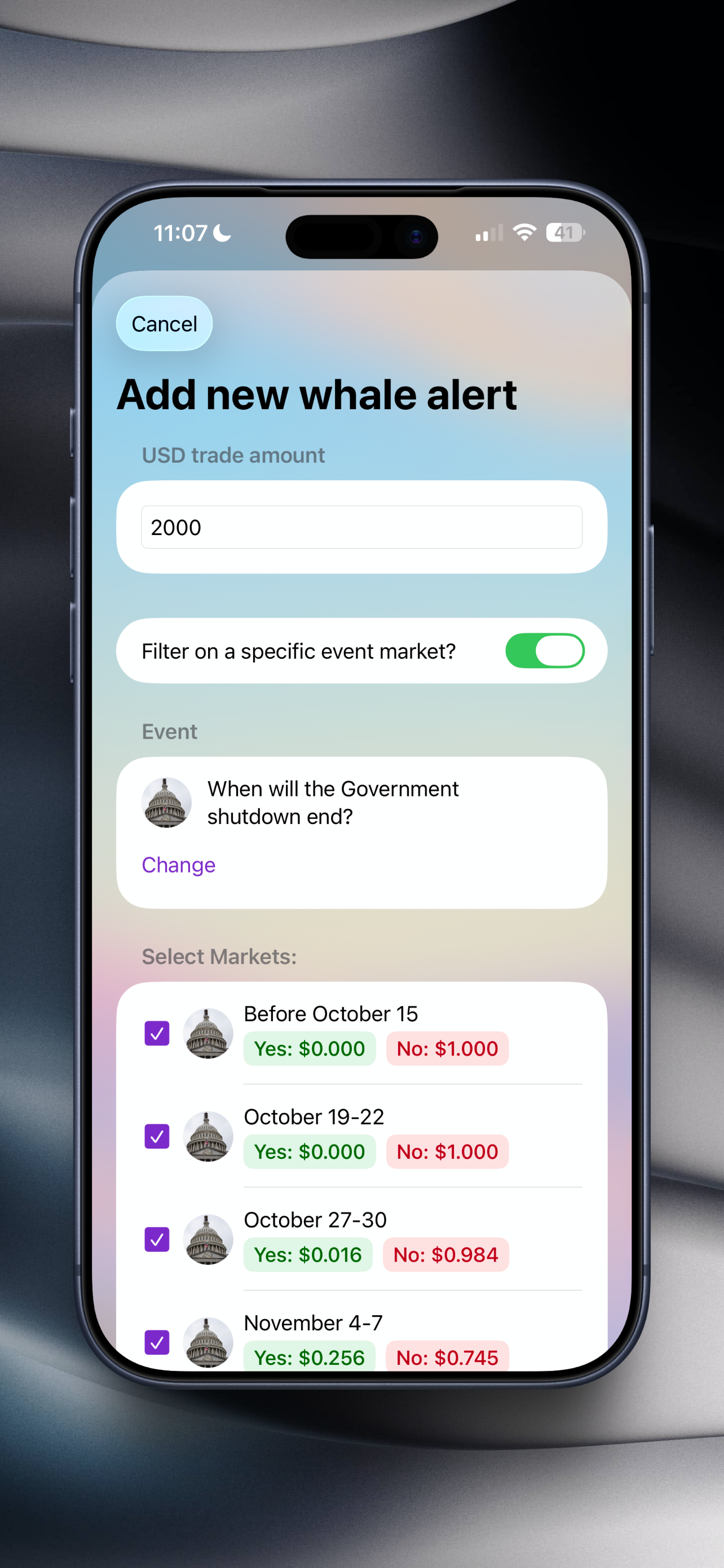 Polymarket Alerts gallery image