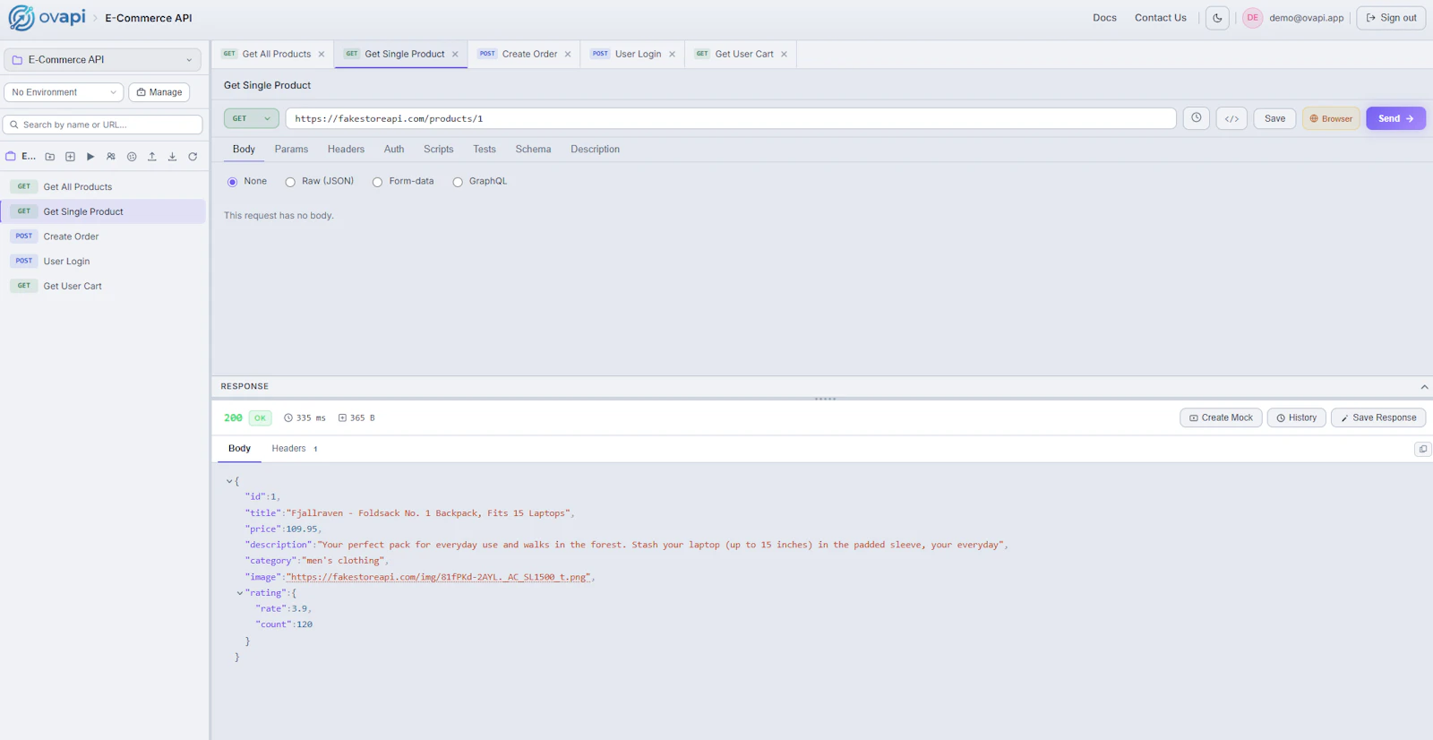 OVAPI — Free Browser Based API Client screenshot 1