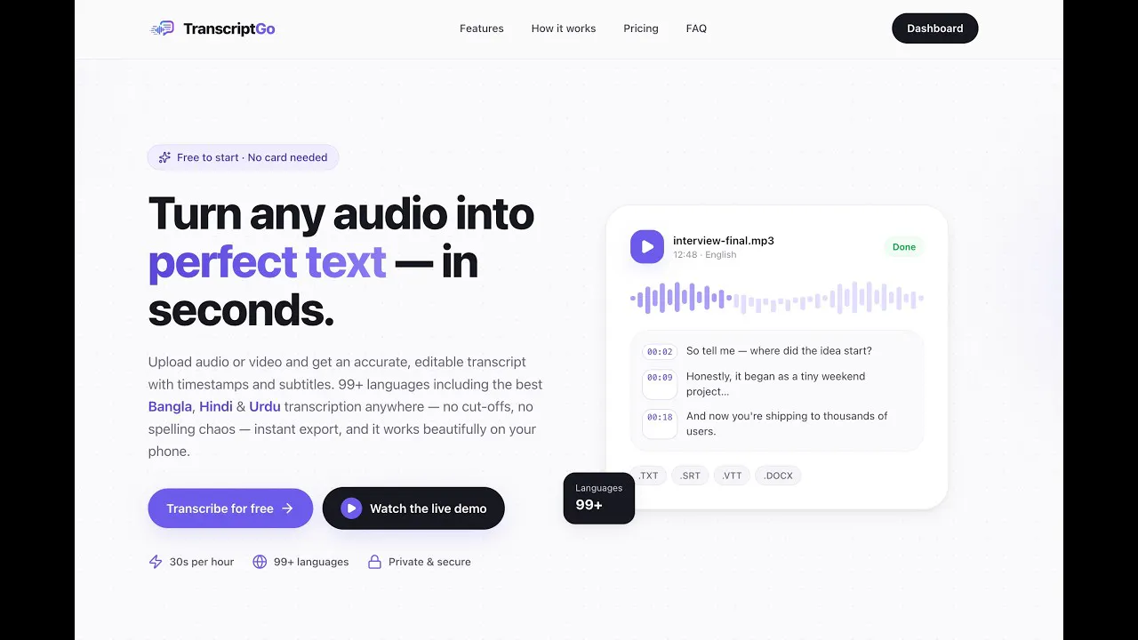 TranscriptGo gallery image
