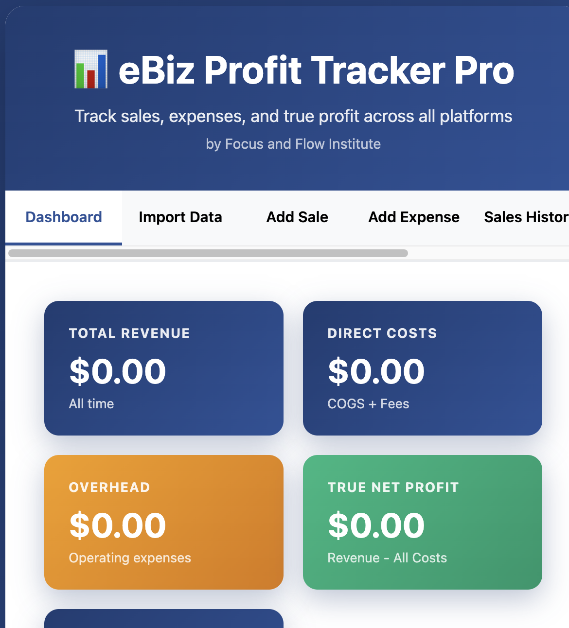 eBiz Profit Tracker Pro