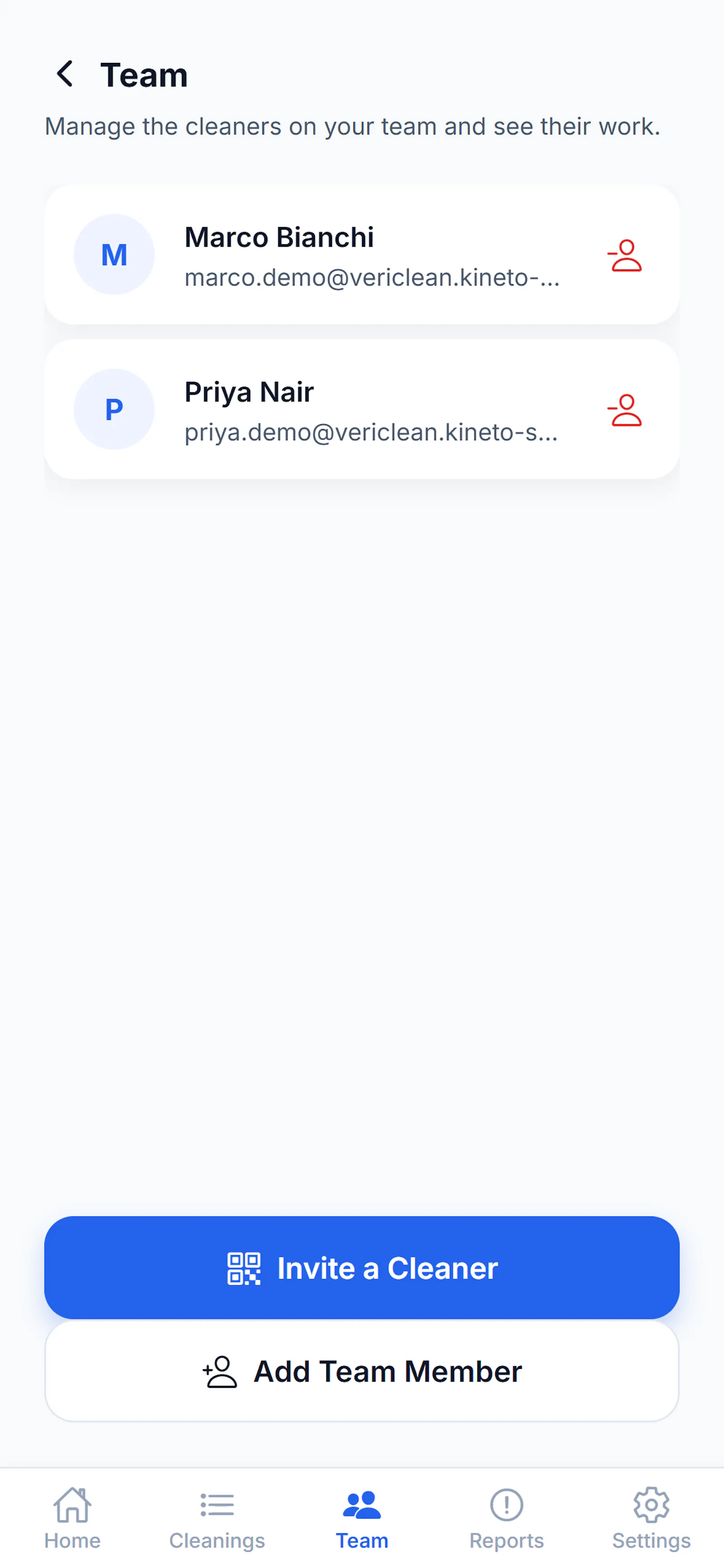 VeriClean: Cleaning Team App screenshot 4
