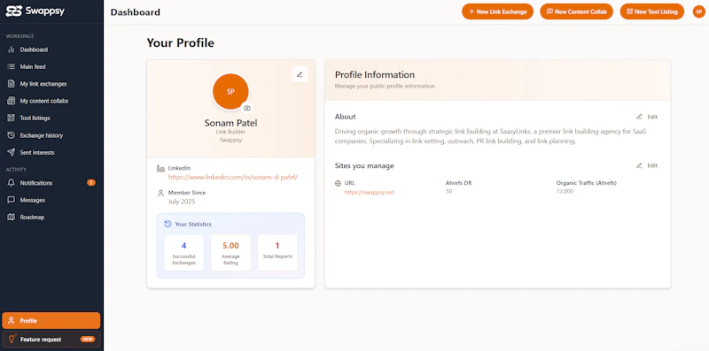 Swappsy.net screenshot 4