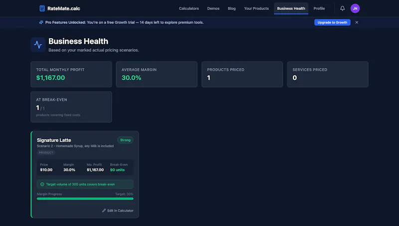 RateMate: A tool for Small Businesses screenshot 7