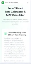 Zone 2 Heart Rate Calculator gallery image