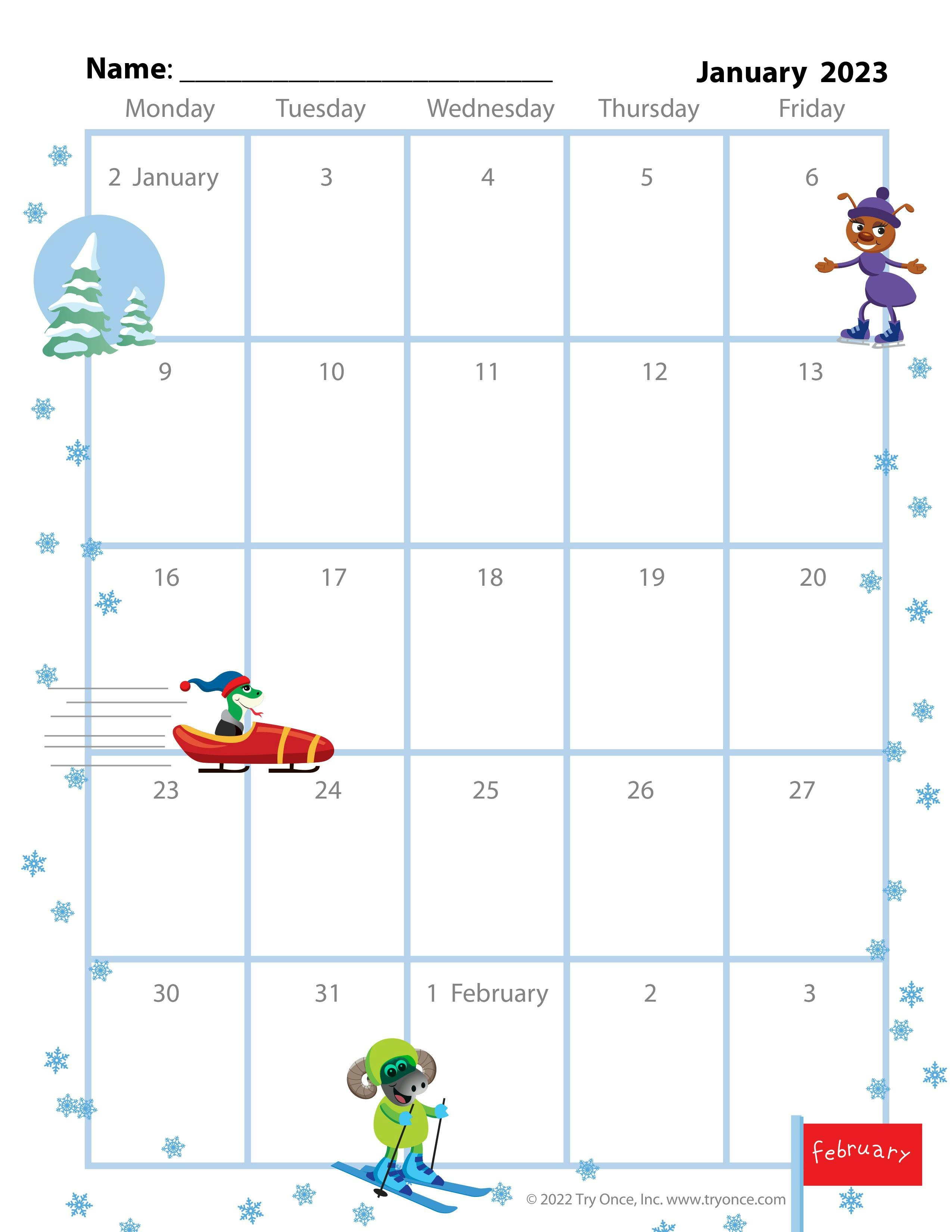 Calendários em sala de aula