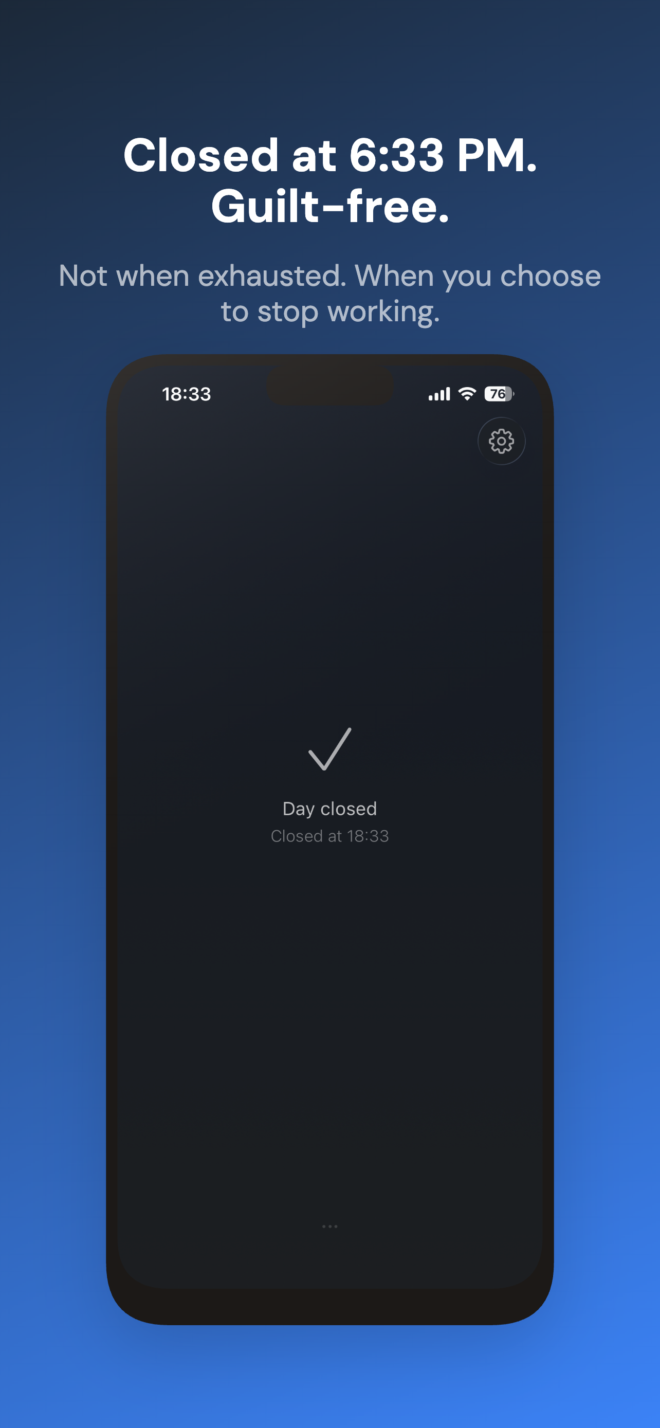 Close The Day - Screenshot 3 showing product features and functionality