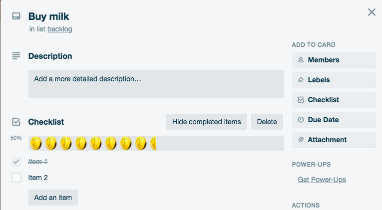Trello custom progress bar gallery image