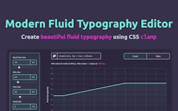 Modern Fluid Typography Editor media 1