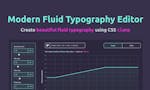 Modern Fluid Typography Editor image
