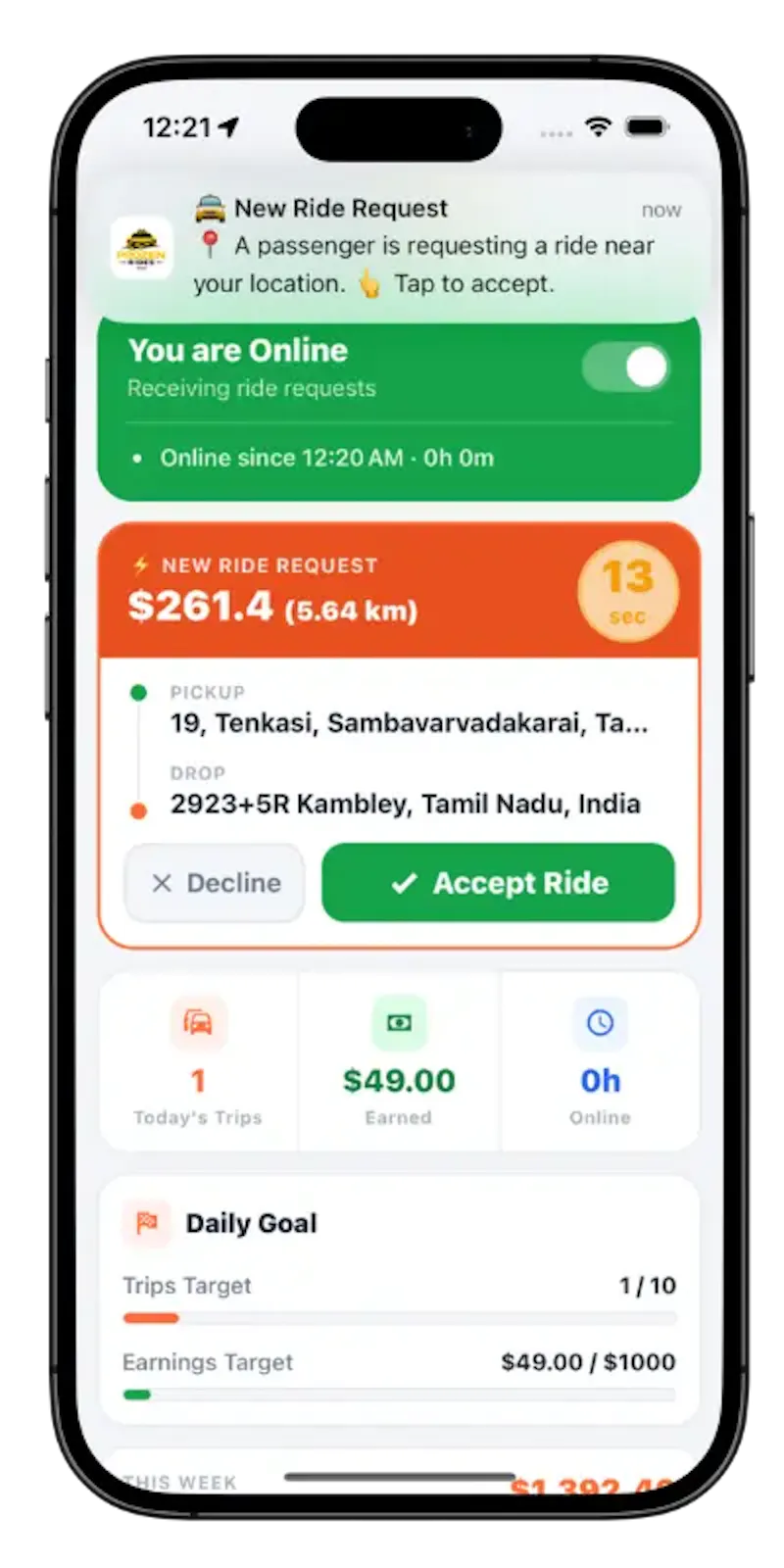 Uber Clone App Development screenshot 12
