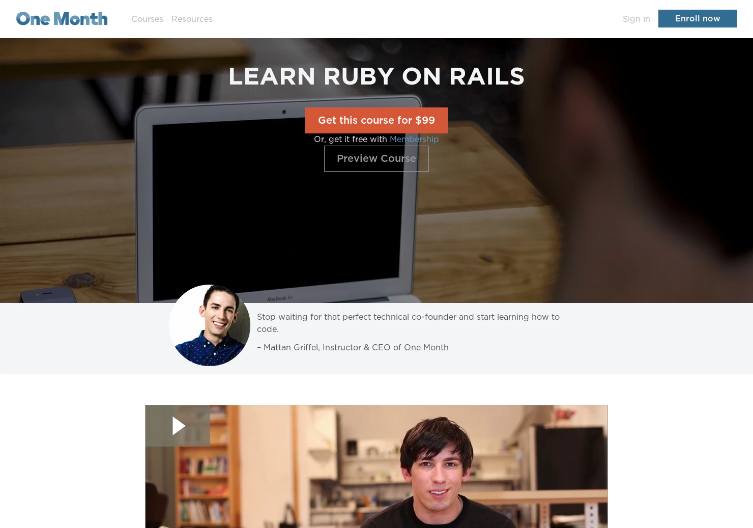One Month Rails