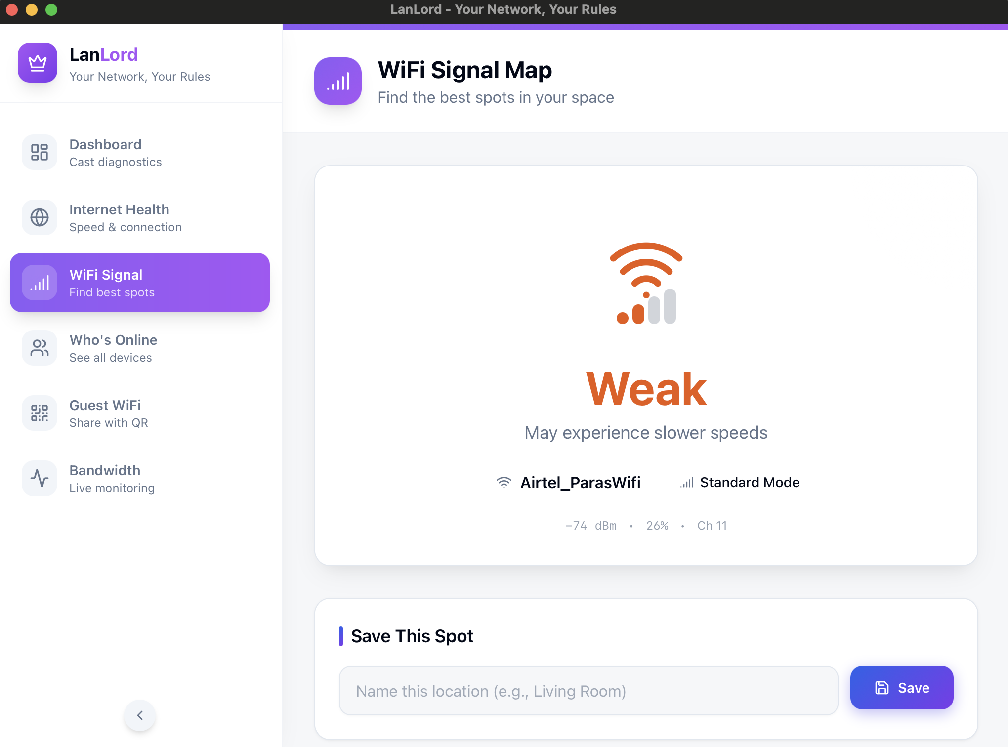 LanLord - Screenshot 5 showing product features and functionality