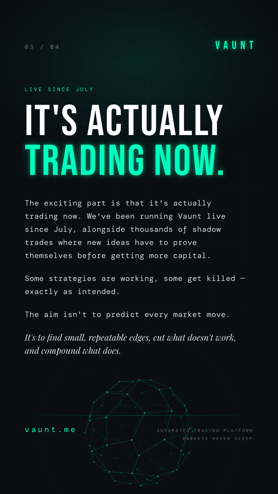 Vaunt: Automated Trading Platform gallery image