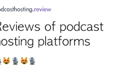 Podcast Hosting Review media 1