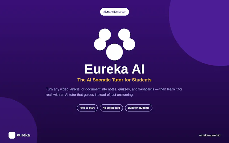 Eureka.AI — Socratic AI Study Tutor screenshot 1
