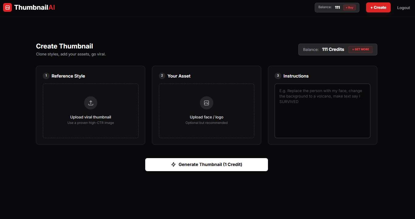 YouTube Thumbnail AI Cloner gallery image