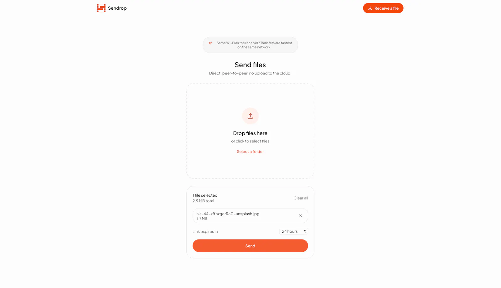 Sendrop screenshot 3