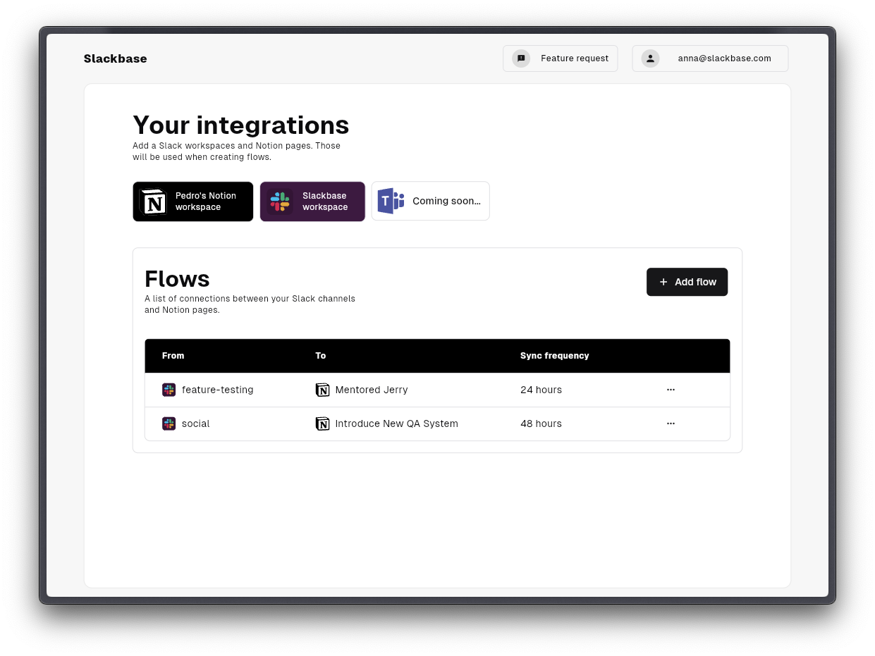 Slackbase - Trasforma i canali di allentamento in documentazione interna dell'azienda media 1
