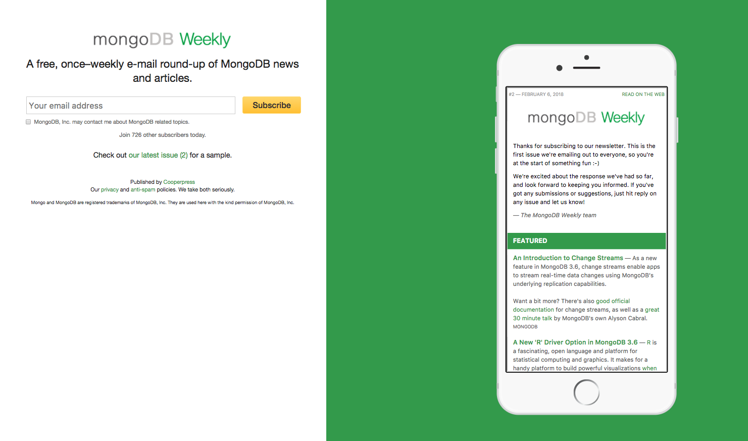 MongoDB Weekly gallery image