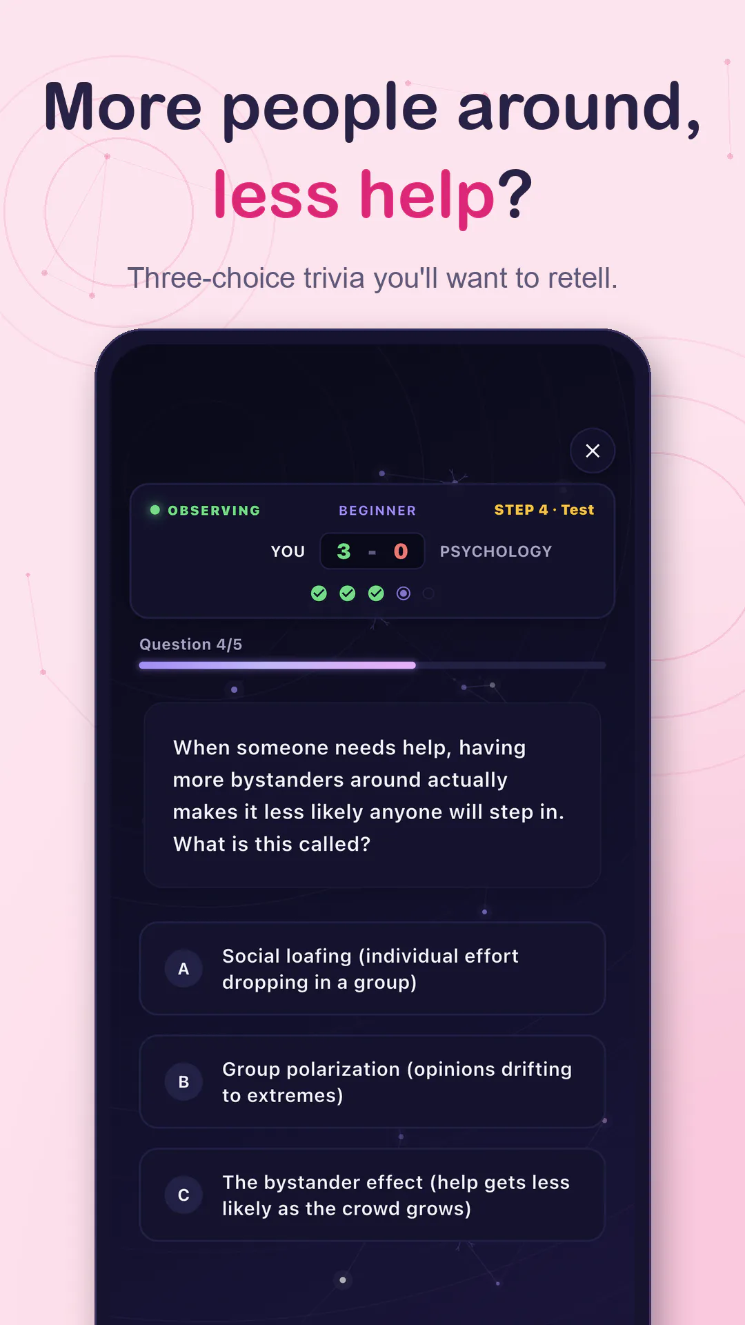 Psychology Trivia Quiz screenshot
