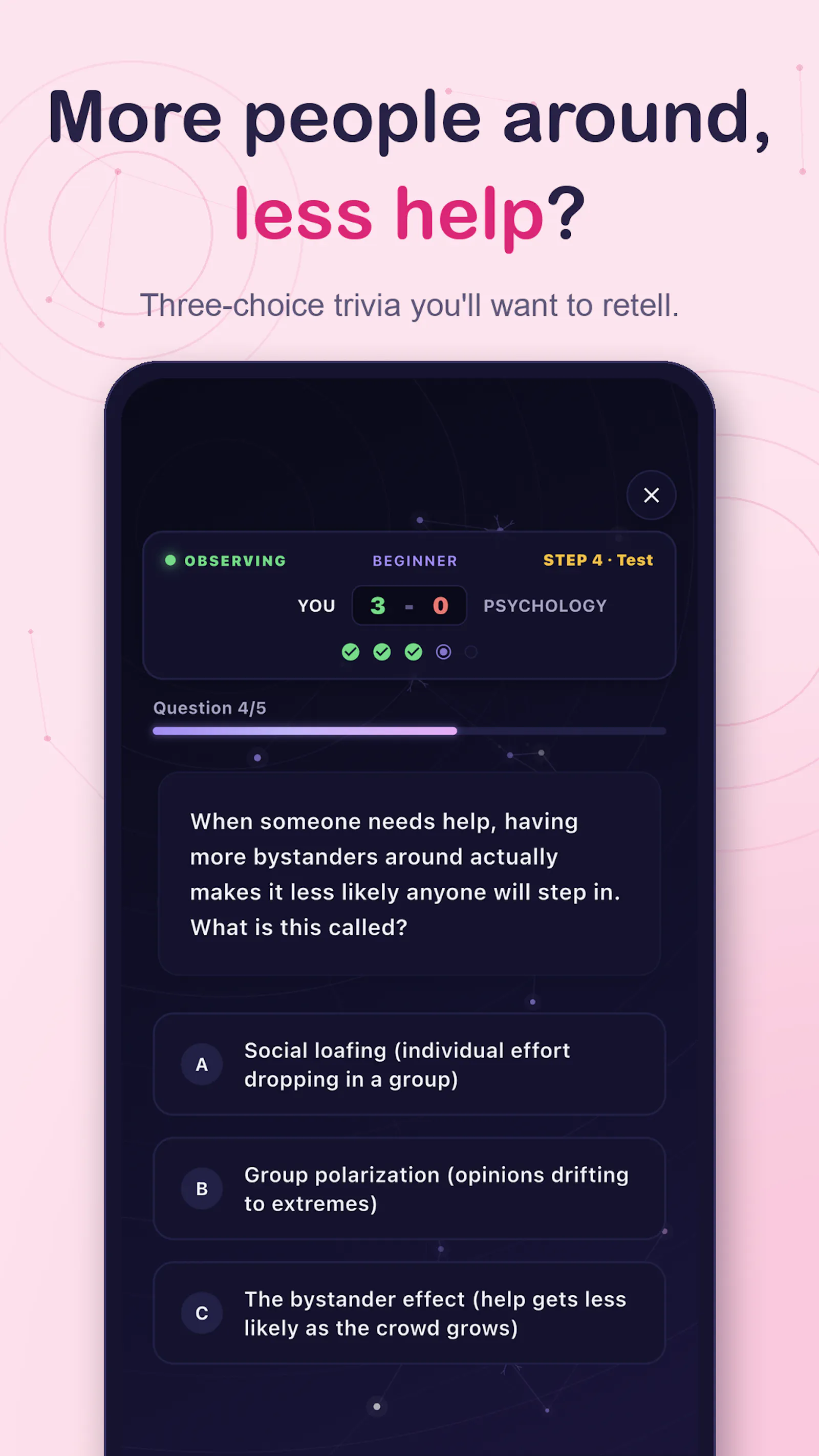Psychology Trivia Quiz screenshot 3