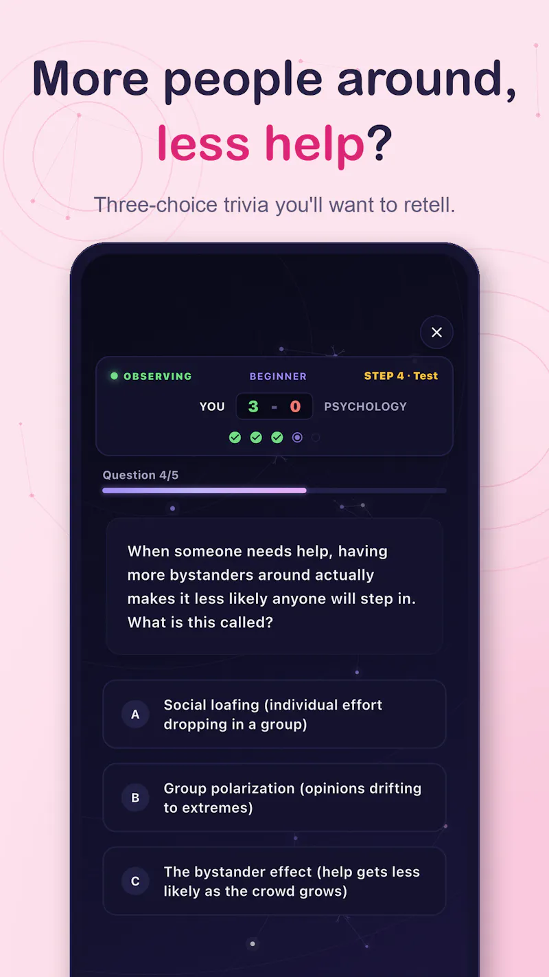Psychology Trivia Quiz screenshot 3