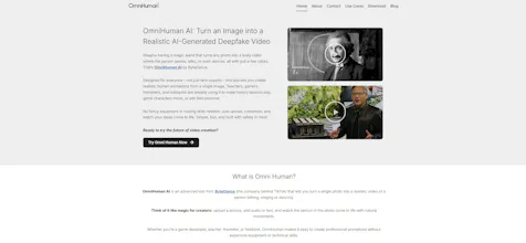 OmniHuman ai gallery image
