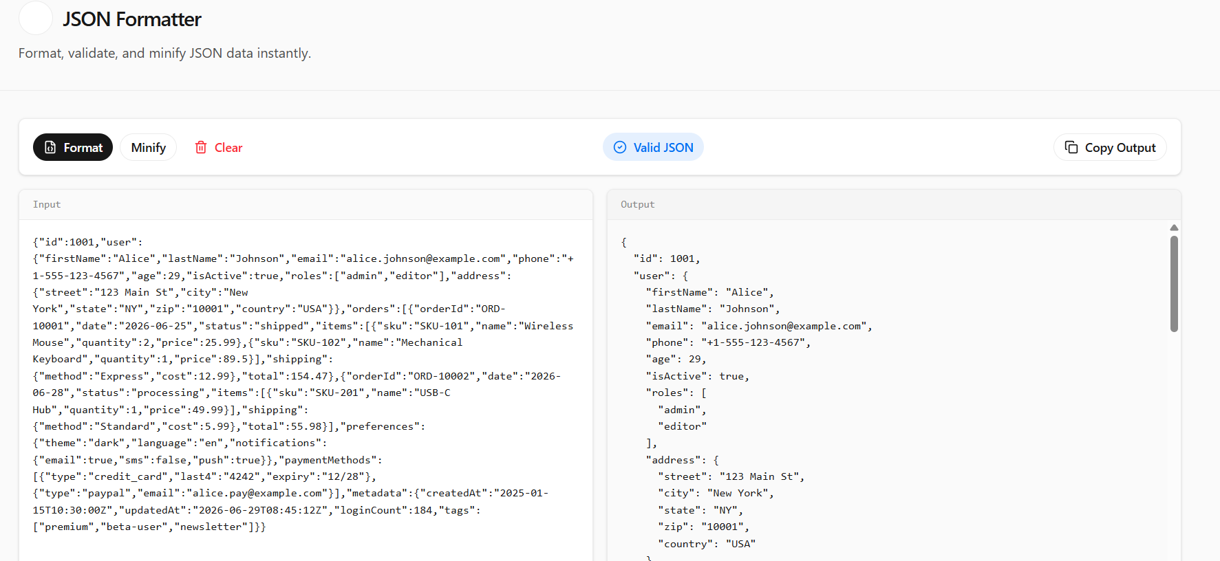 Free JSON Formatter gallery image