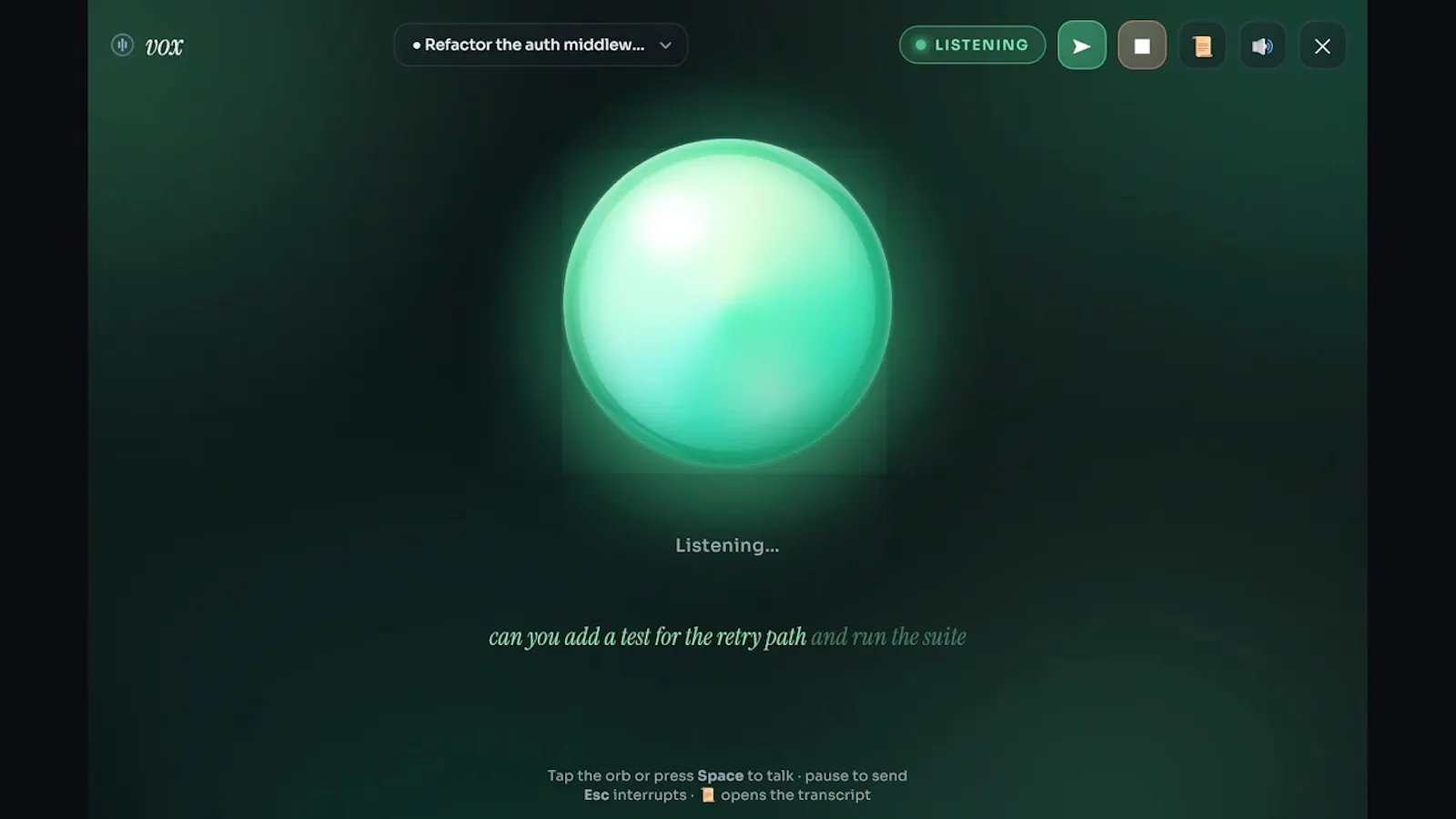 Vox screenshot 1 (video preview)