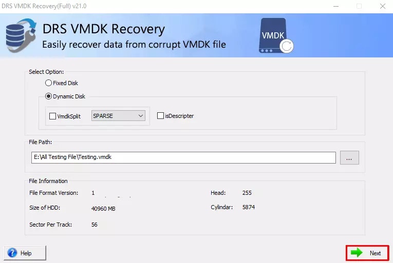 DRS Softech VMDK Recovery Tool media 3