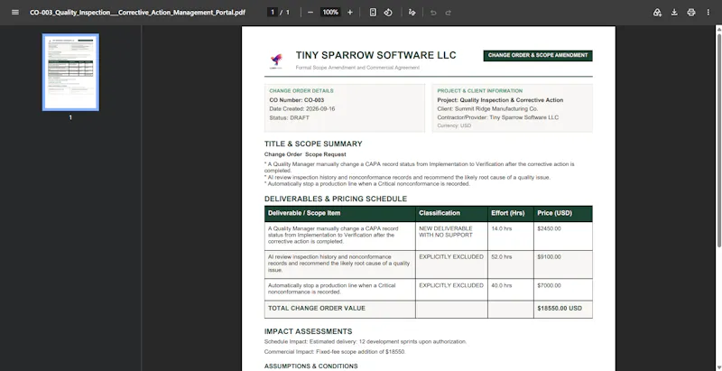 ChangeVerdict screenshot 5