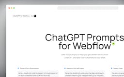 ChatGPT Prompts for Webflow media 3
