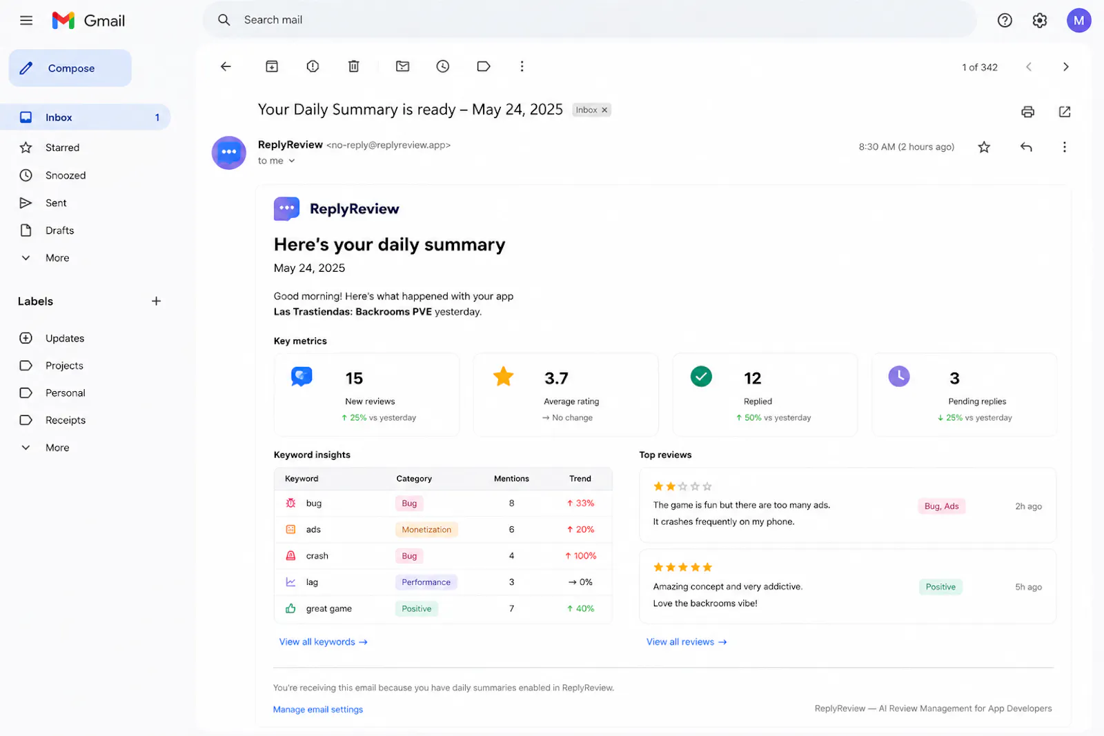 ReplyReview screenshot 8