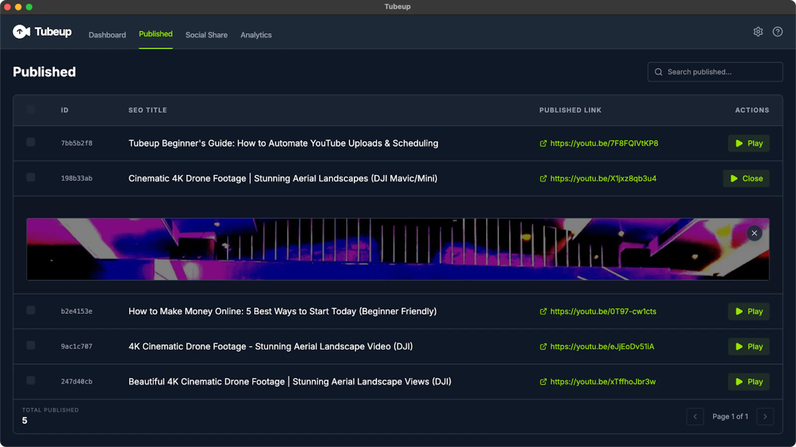 Tubeup screenshot 5