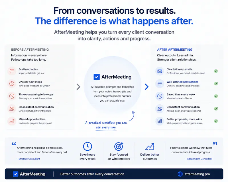 AfterMeeting screenshot 2