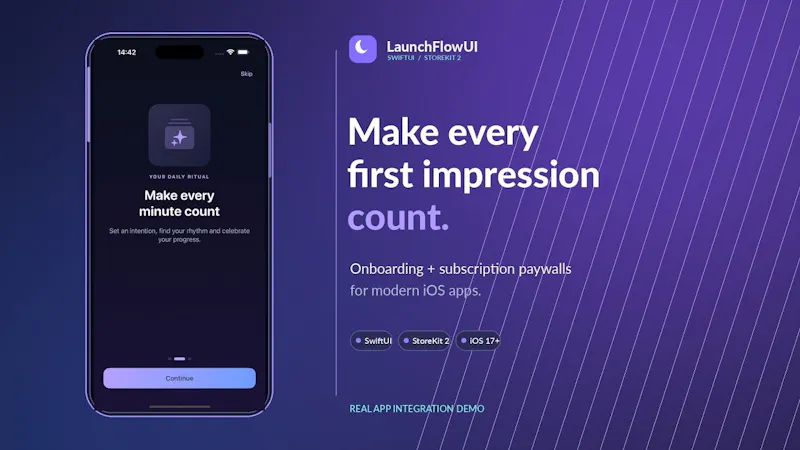 LaunchFlowUI screenshot 1 (video preview)
