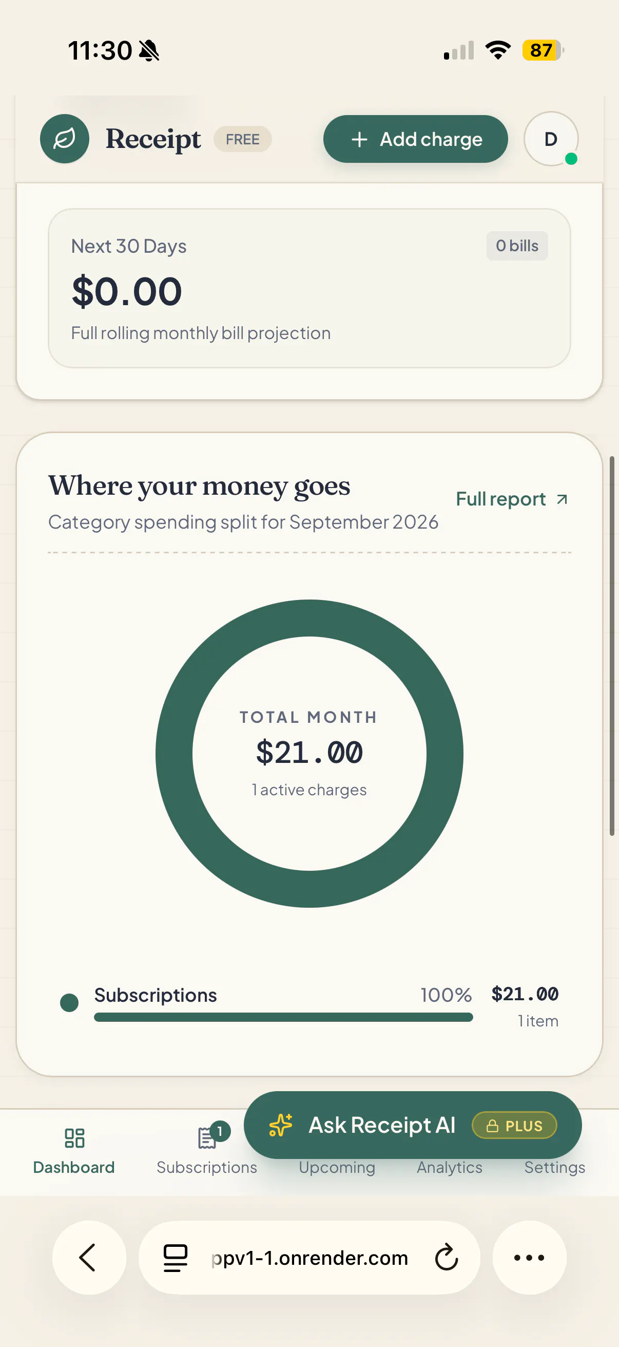 Receipt-Subscription-app gallery image