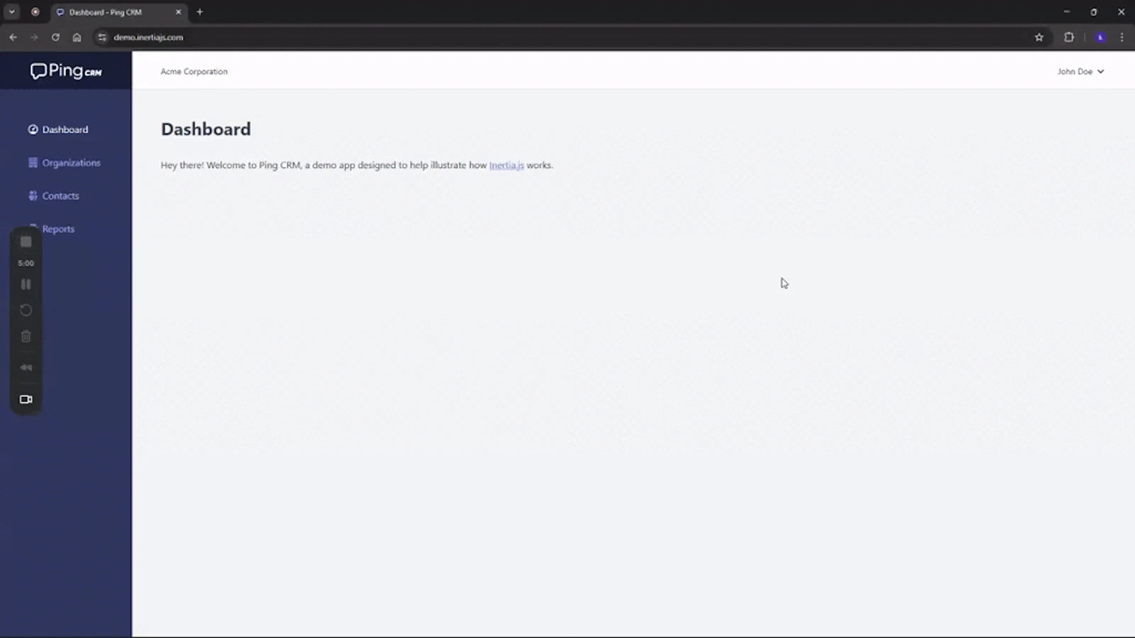 Inertia Props Inspector screenshot 1 (video preview)