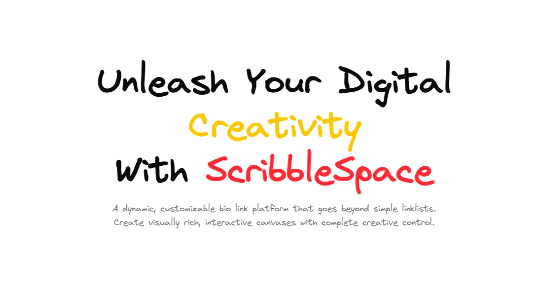 Banner del producto ScribbleSpace