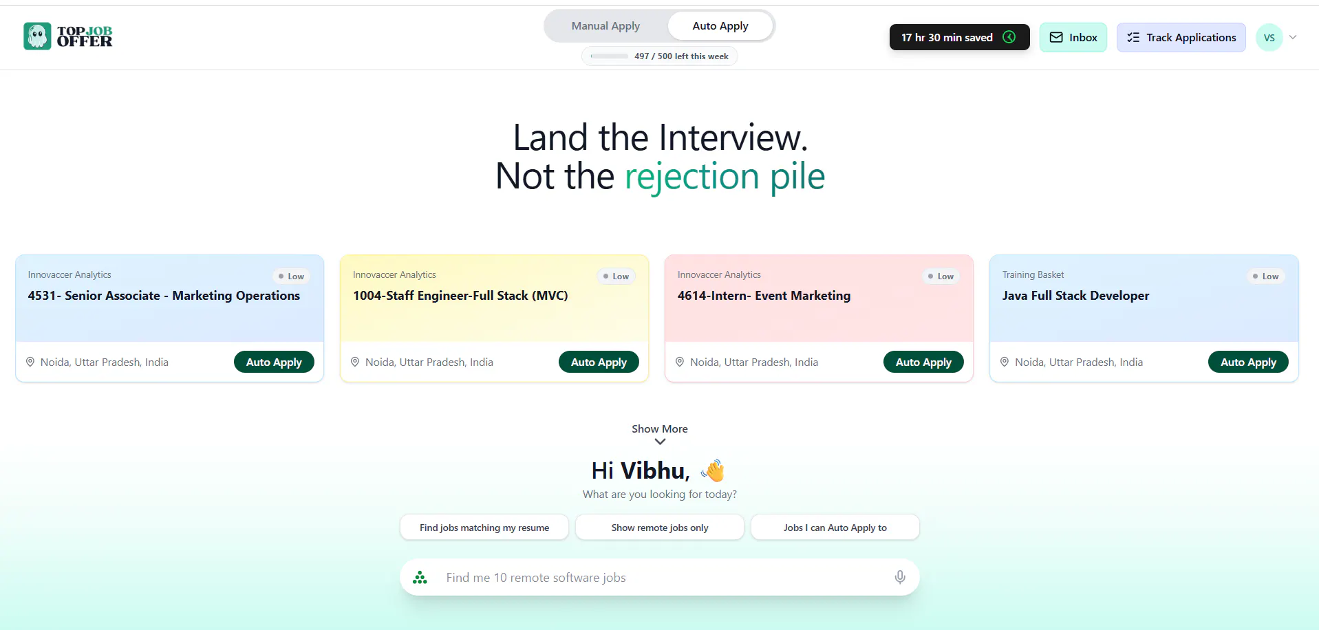 TopJobOffer — AI Job Search & Auto Apply gallery image